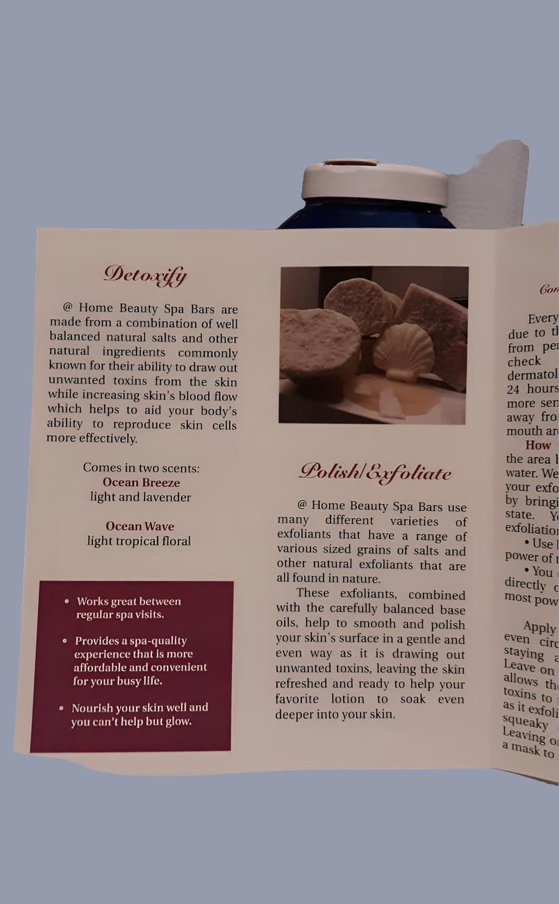 Sea Salt Exfoliating Spa Bar At home Beauty Treatment